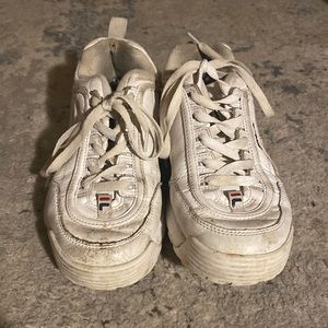 Chunky White Sneakers | Fila